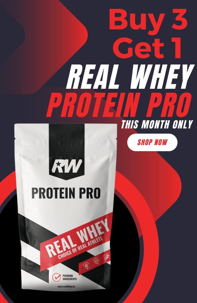 Real Whey Protein Pro 3kg + 3 freebies