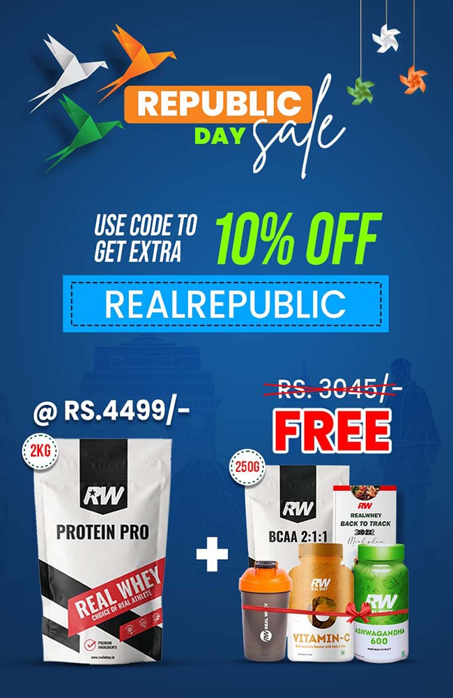 Real Whey Protein Pro 2kg + 5 Freebies